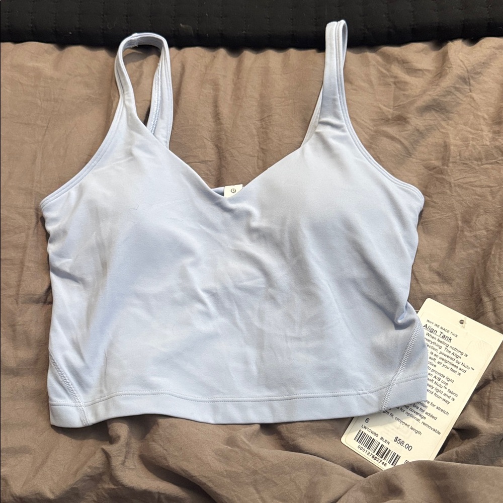lululemon athletica Blue Linen Align Tank